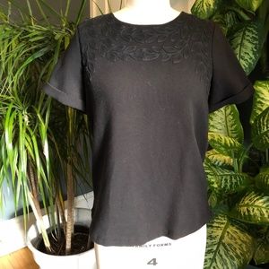 Madewell XS black top with embellishment
